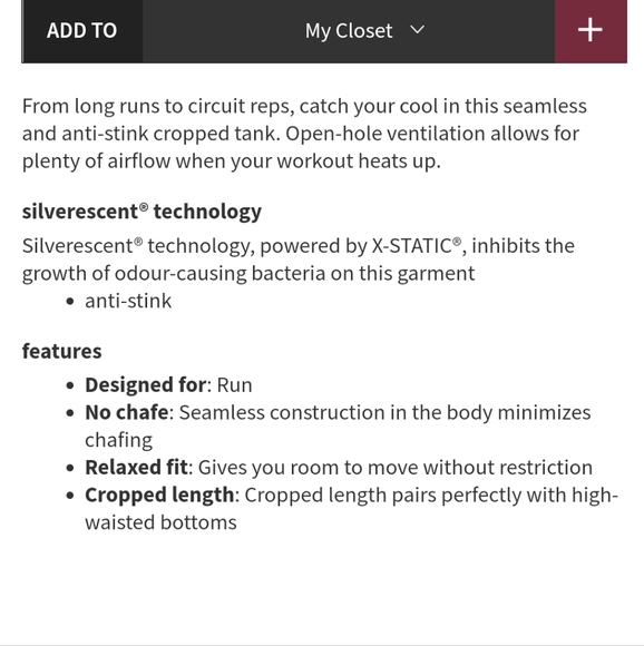 Lululemon Breeze By Muscle Crop Tank *lululemon Black / Black size 10 - Picture 3 of 7